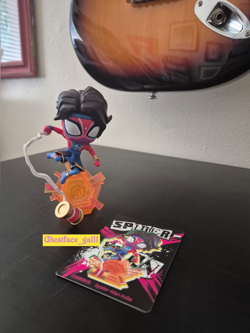 PopMart Spider-Verse Miles Morales Collectible Figure with Orange Web Effect